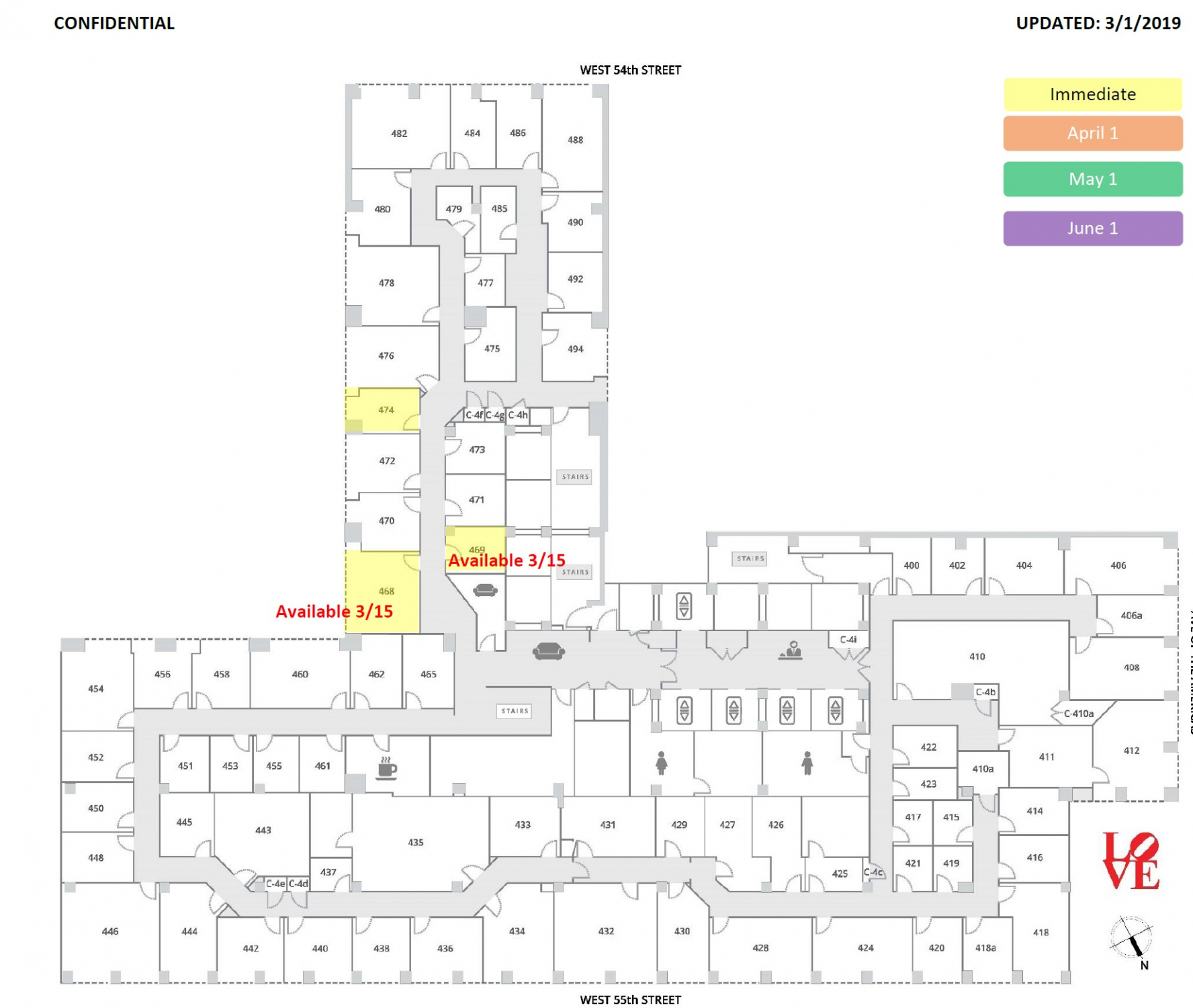 3.1.2020 | 4th Floor Availability